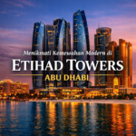 Etihad Towers Abu Dhabi dengan pemandangan gedung modern